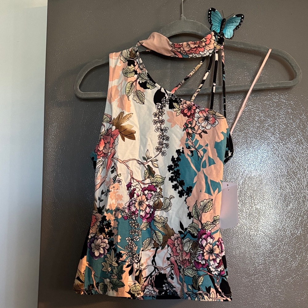 NWT Guess Multicolor Floral Tank Top .#1